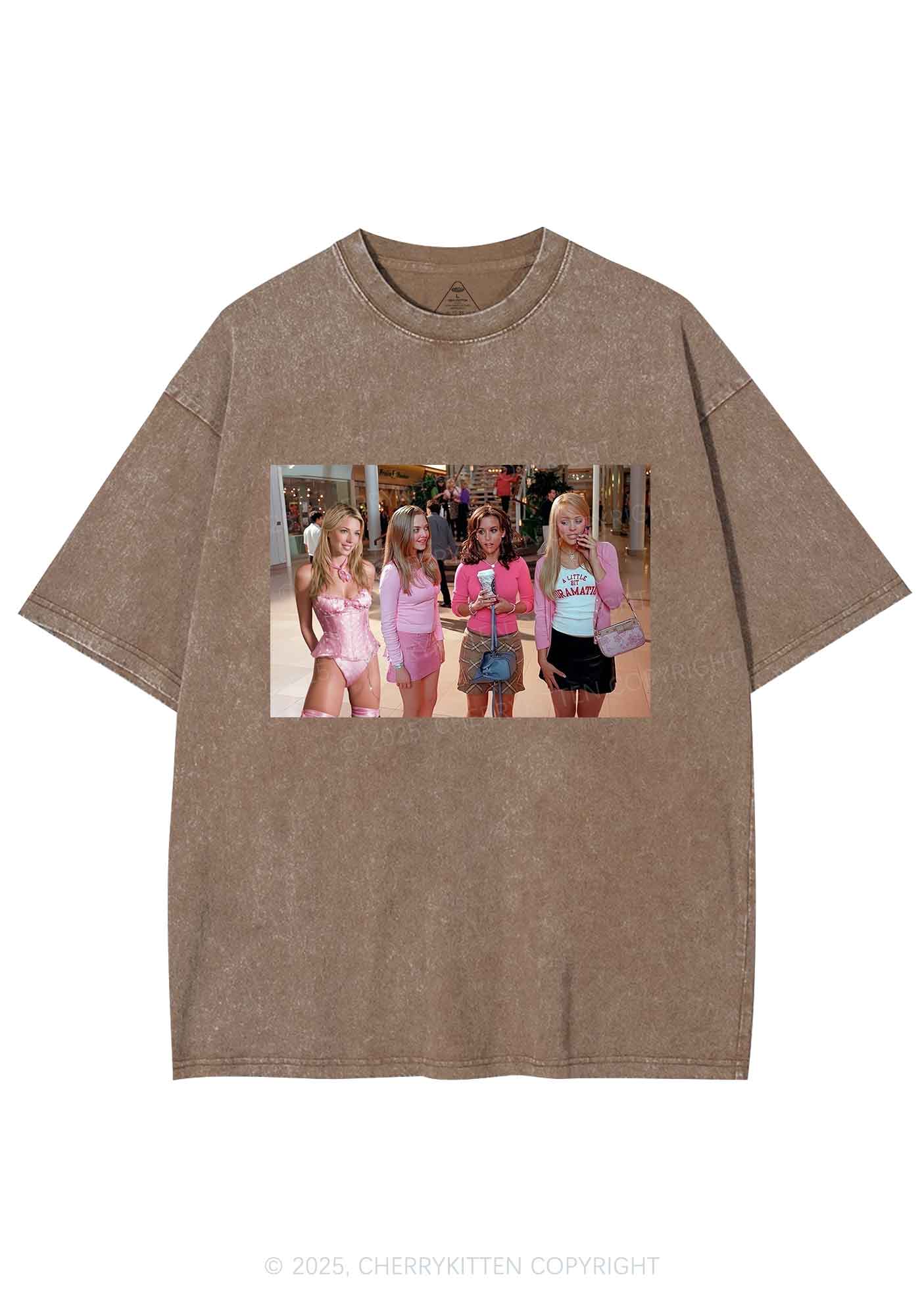 Custom Girls Movie Y2K Shirts Washed Tee Cherrykitten