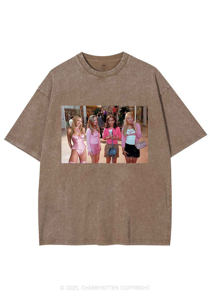 Custom Girls Movie Y2K Shirts Washed Tee Cherrykitten