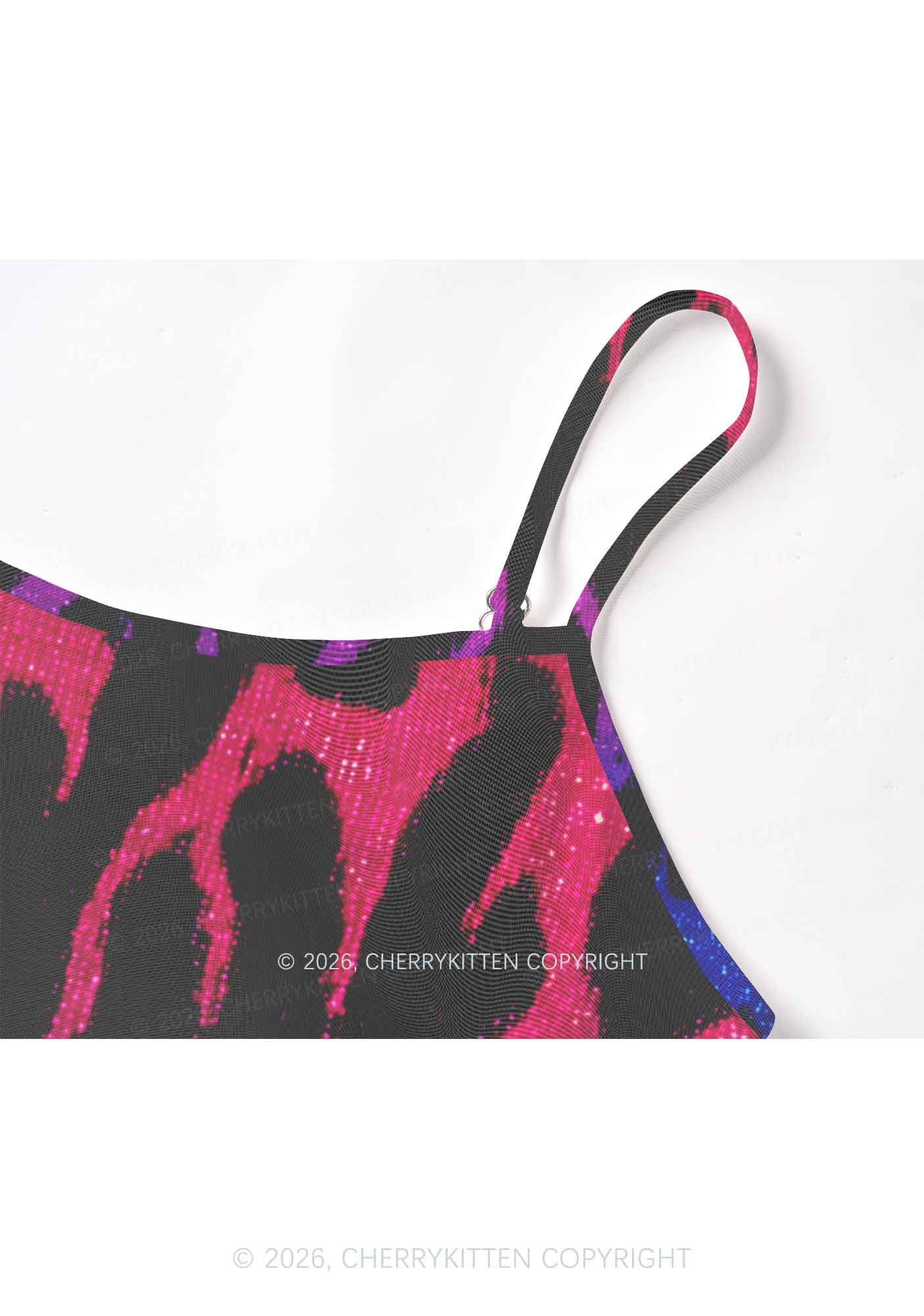 Bisexual Flame Pride Y2K Mesh Cami Tank Cherrykitten