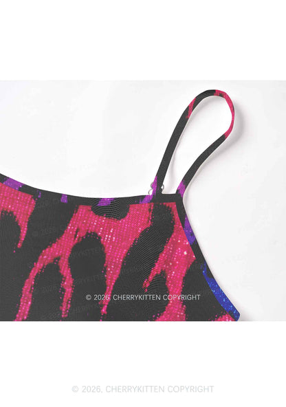 Bisexual Flame Pride Y2K Mesh Cami Tank Cherrykitten