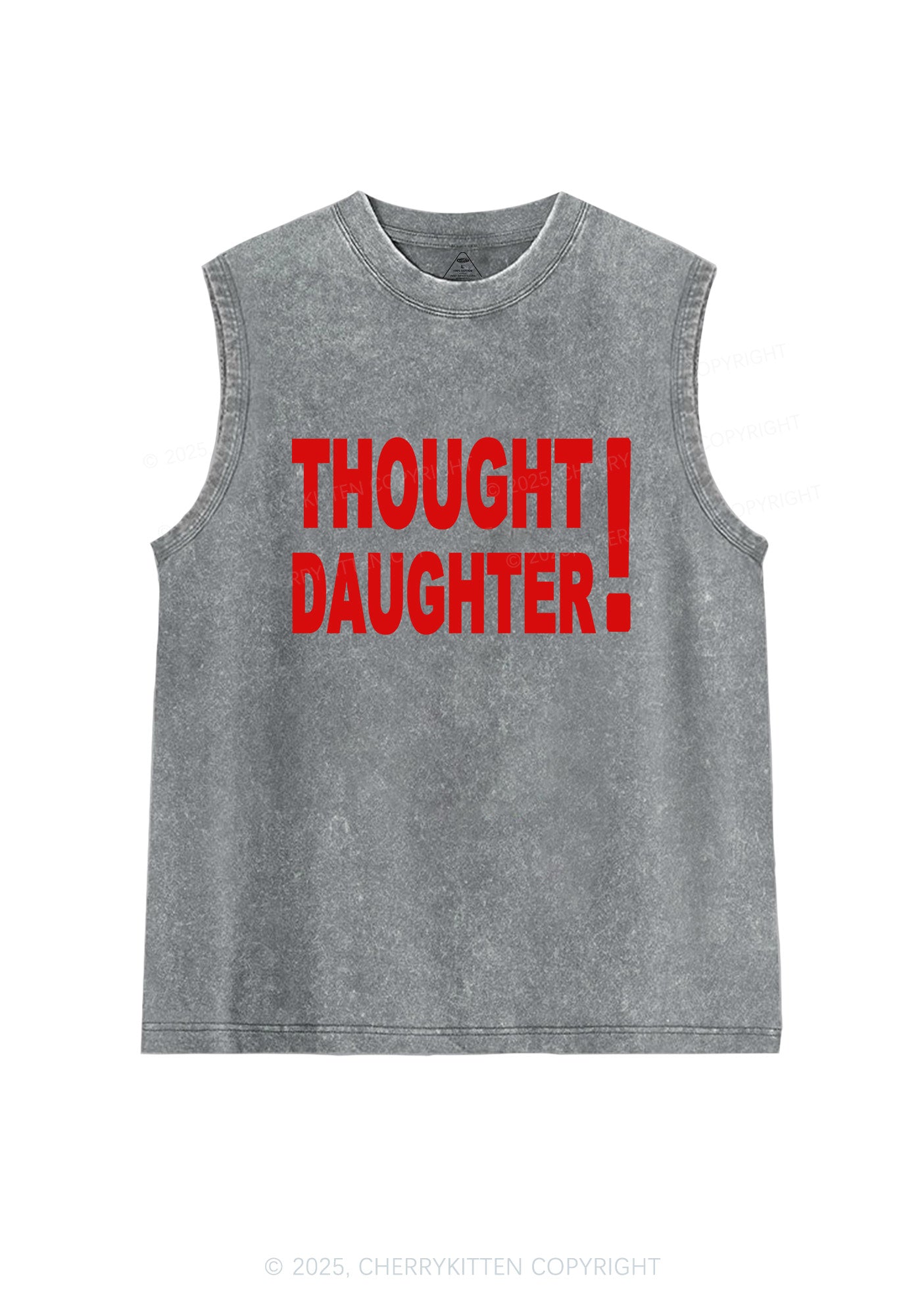 Thought Daughter Y2K Washed Muscle Tank Cherrykitten