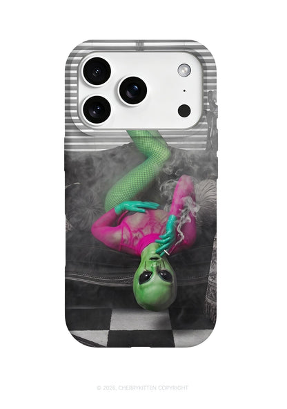 Halloween Smoking Alien Y2K Phone Case Cherrykitten