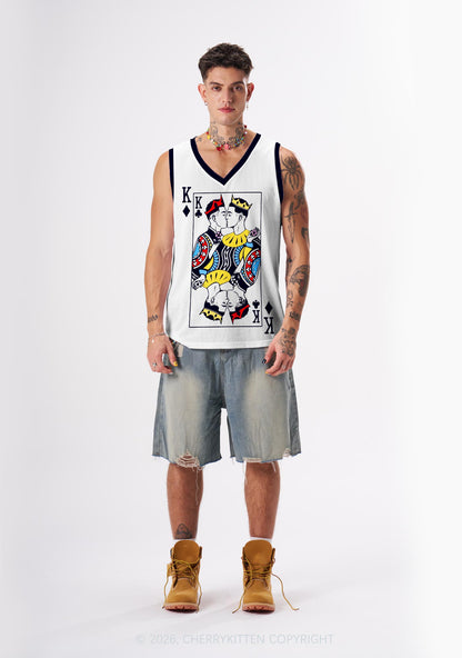 Black Gay King Pride Y2K Sport Jersey Tank Cherrykitten
