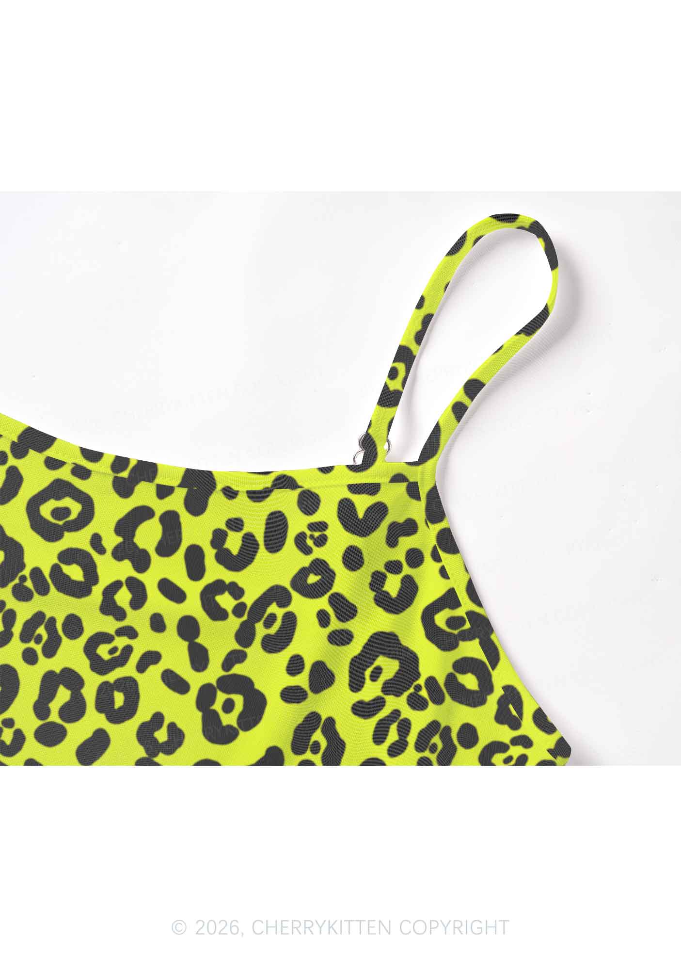 Neon Leopard Y2K Mesh Cami Tank Cherrykitten