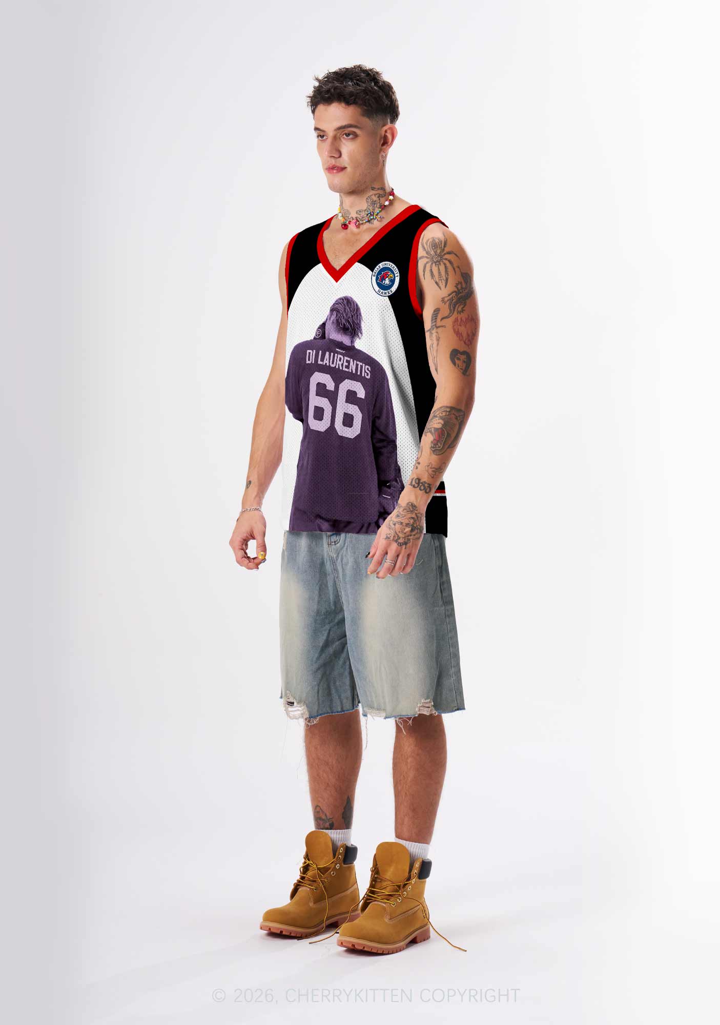 Hockey Player DL Y2K Sport Jersey Tank Cherrykitten
