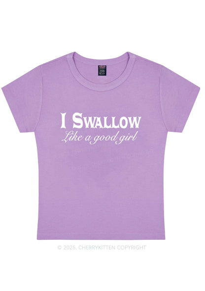 Swallow Like Good Gril Y2K Baby Tee Cherrykitten