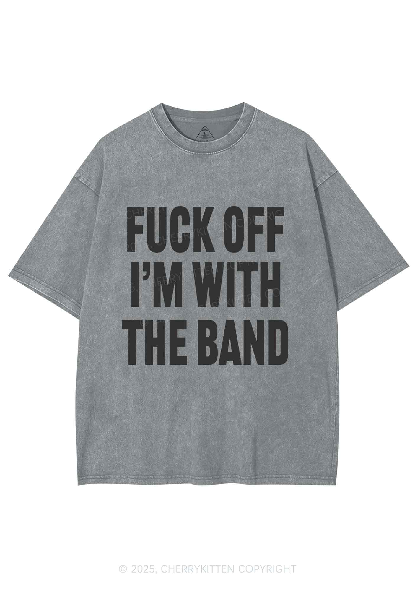 Im With The Band Y2K Shirts Washed Tee Cherrykitten
