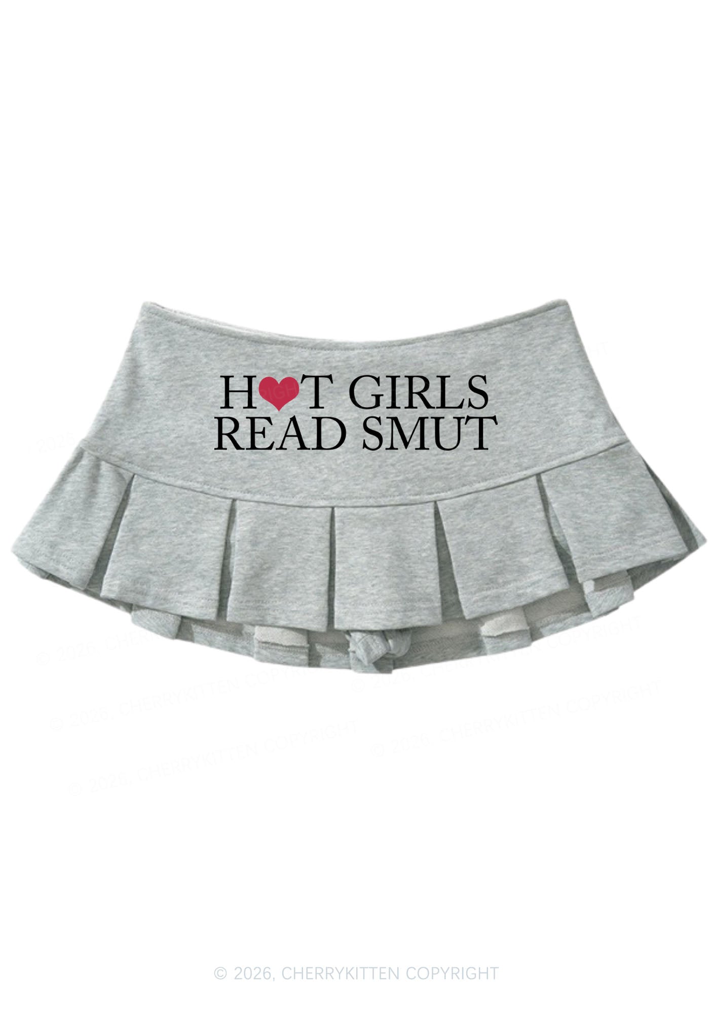Hot Girls Read Smut Y2K Mini Pleated Skirts Cherrykitten