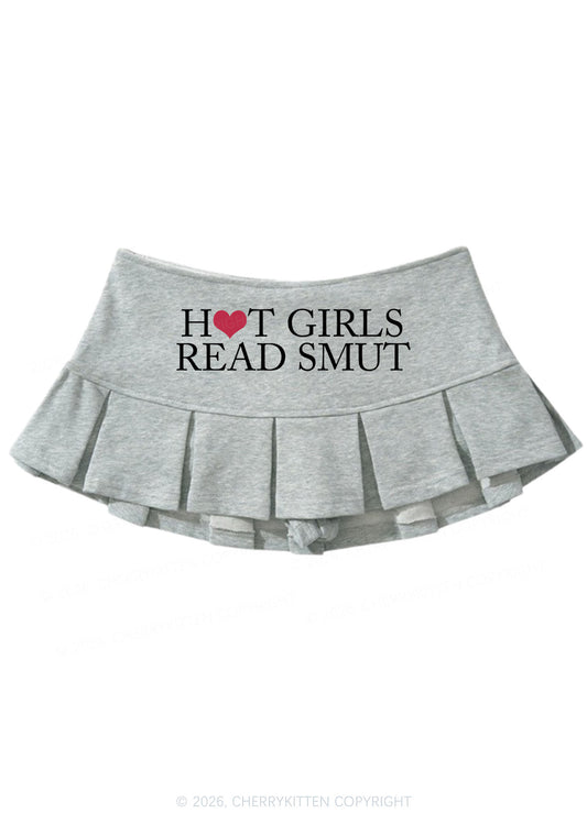 Hot Girls Read Smut Y2K Mini Pleated Skirts Cherrykitten
