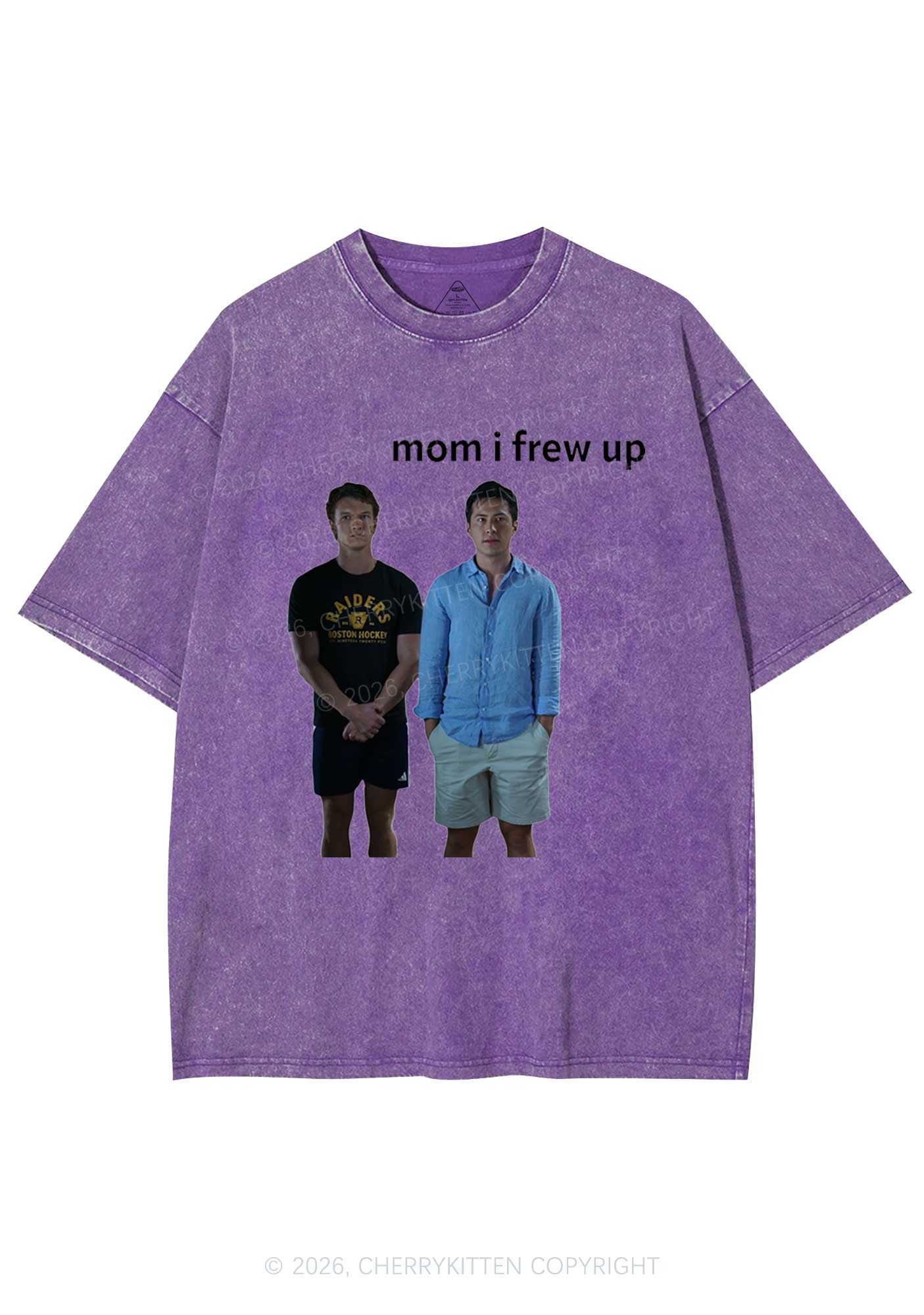 Mom I Frew Up HR Y2K Shirts Washed Tee Cherrykitten