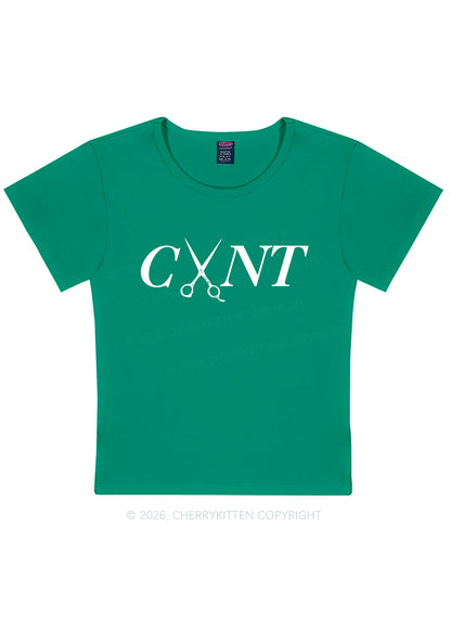 Pink Scissors Cxxt Pride Y2K Baby Tee Cherrykitten