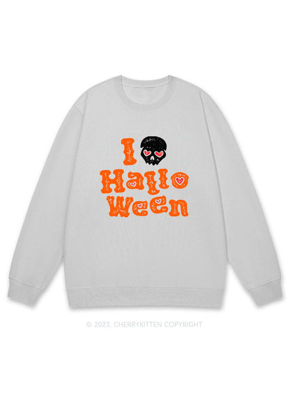 I Love Halloween Y2K Sweatshirt Cherrykitten