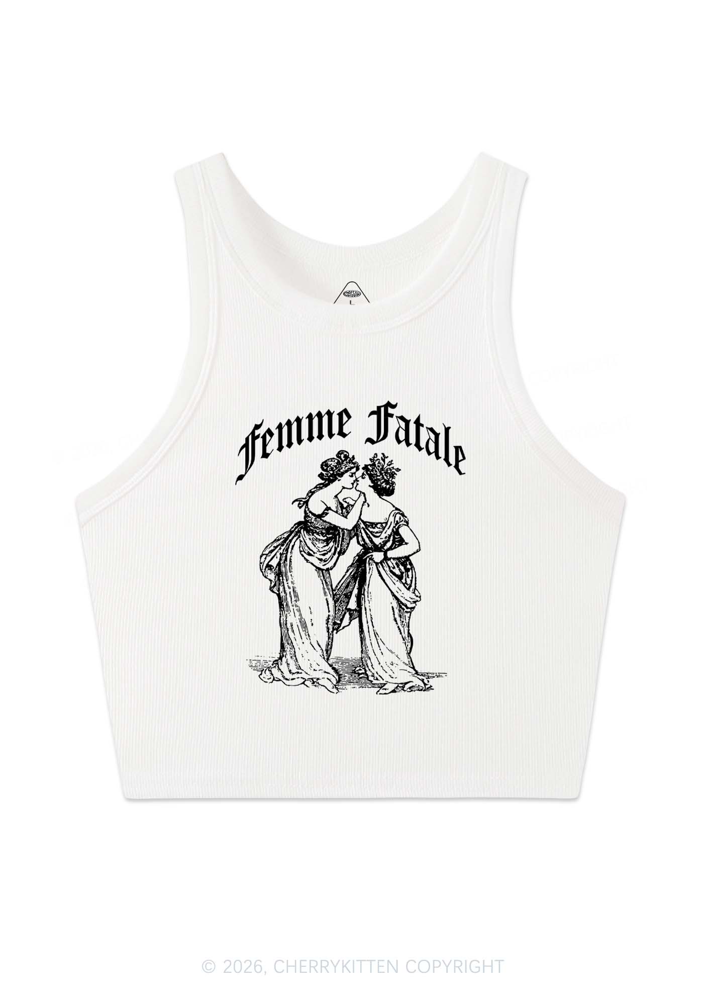 Femme Fatale Women Pride Y2K Crop Tank Top Cherrykitten