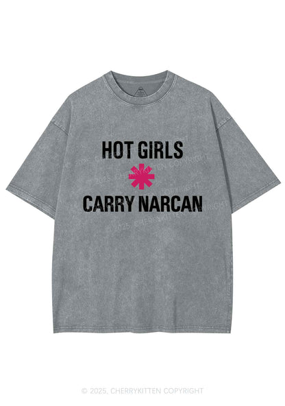 Hot Girls Carry Nxrcan Y2K Shirts Washed Tee Cherrykitten
