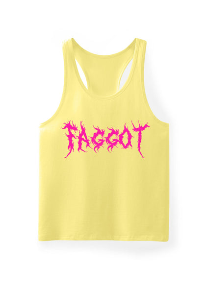 Punk Faggot Pride Y2K Men Racerback Tank Top Cherrykitten