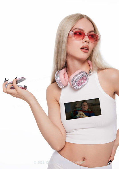 Snack Break Y2K Crop Tank Top Cherrykitten