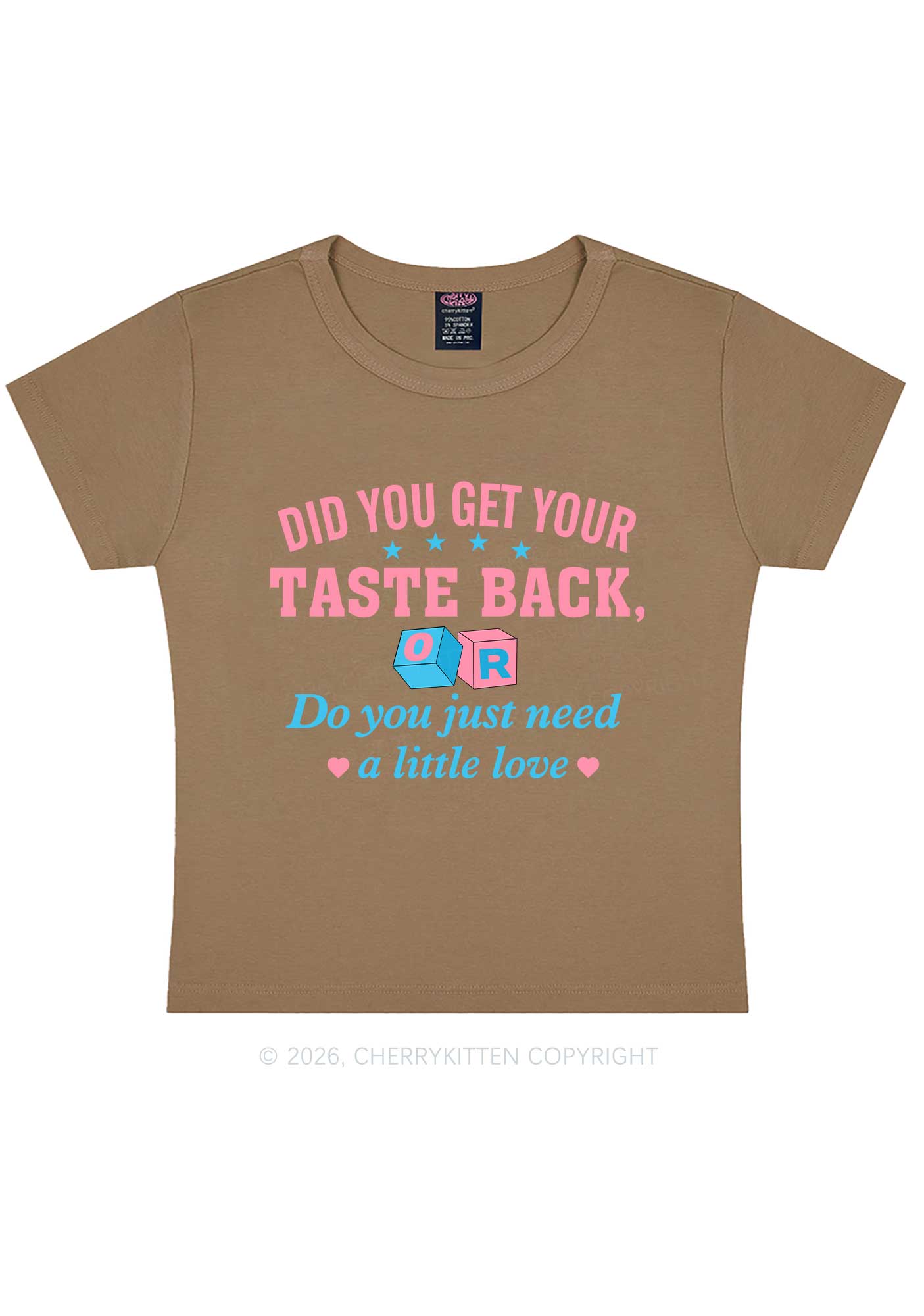 Get Your Taste Back Y2K Baby Tee Cherrykitten