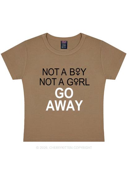 Go Away Pride Y2K Baby Tee Cherrykitten