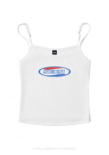 Sexsi Slogan Y2K Spaghetti Strap Cami Cherrykitten