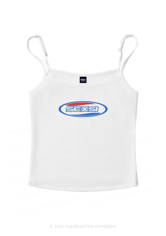 Sexsi Slogan Y2K Spaghetti Strap Cami Cherrykitten