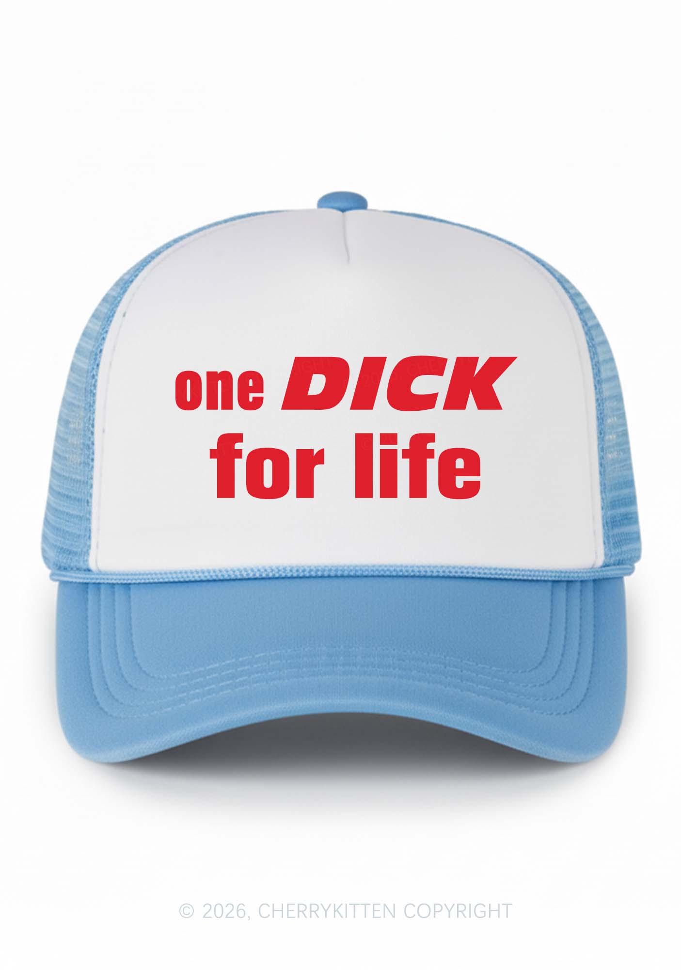 One Dxxk For Life Y2K Colorblock Trucker Hat Cherrykitten