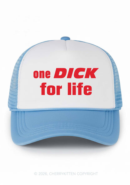 One Dxxk For Life Y2K Colorblock Trucker Hat Cherrykitten
