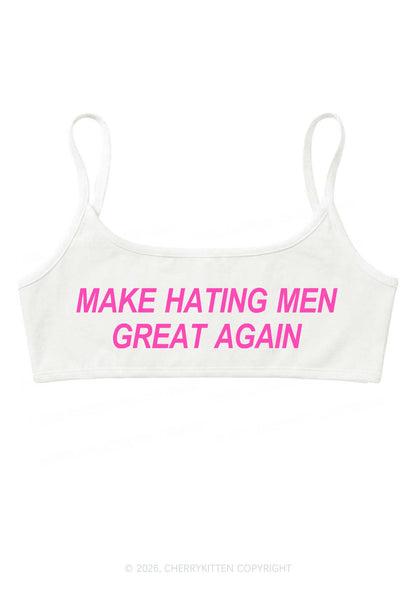 Make Hating Men Great Again Y2K Super Crop Cami Cherrykitten