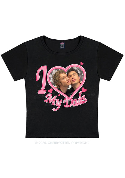 I Love My Dads HR Y2K Baby Tee Cherrykitten
