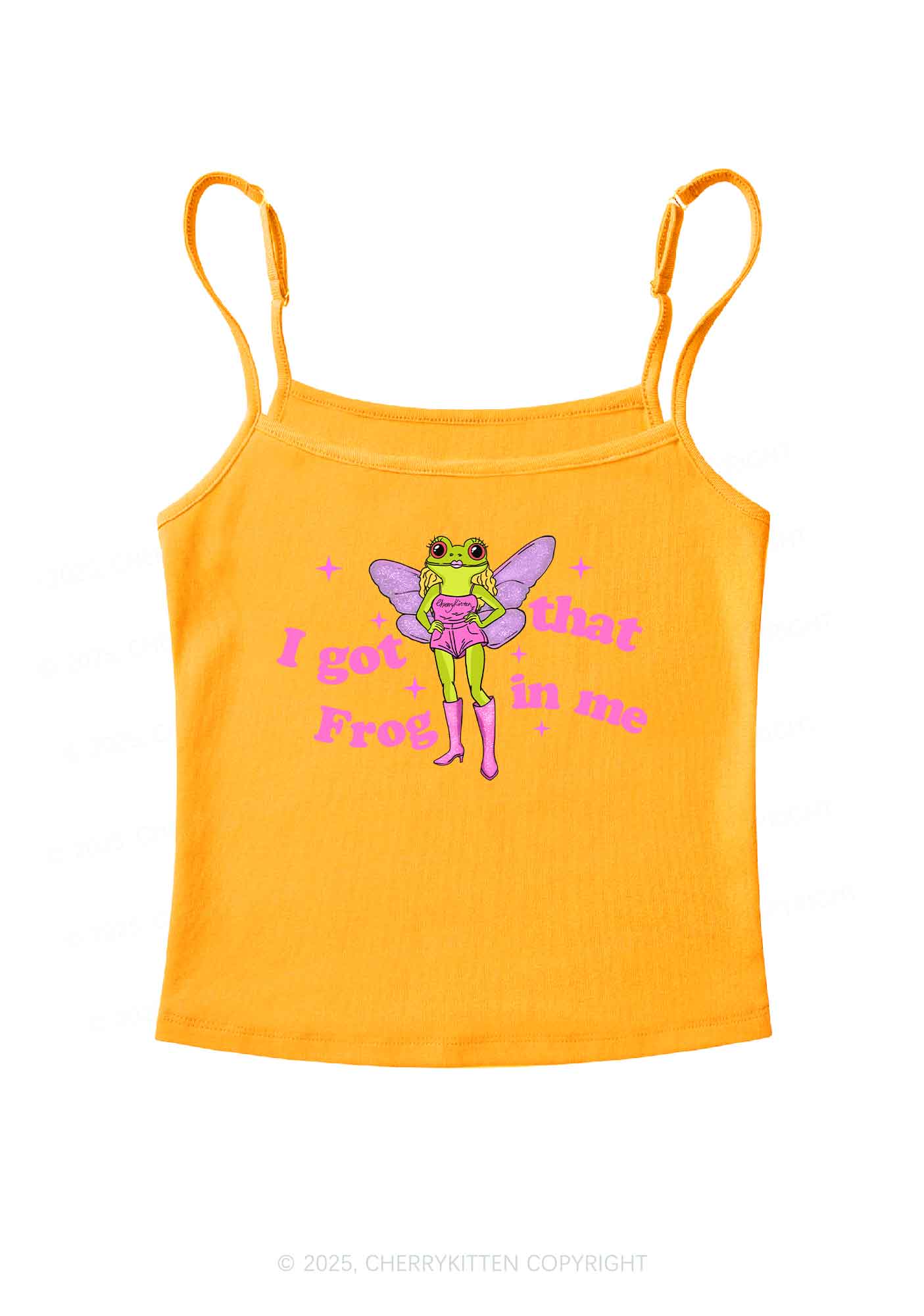 I Got That Frog Y2K Spaghetti Strap Cami Cherrykitten
