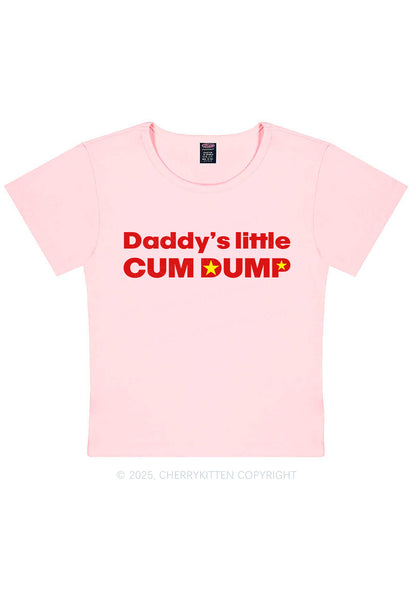 Daddys Little Cum Dump Y2K Baby Tee Cherrykitten