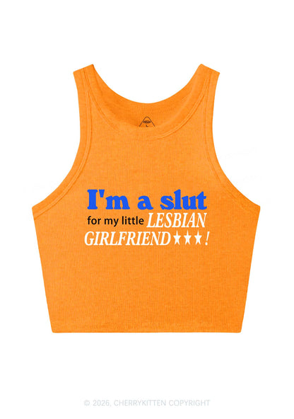 Slxt For Lesbian Girlfriend Pride Y2K Crop Tank Top Cherrykitten