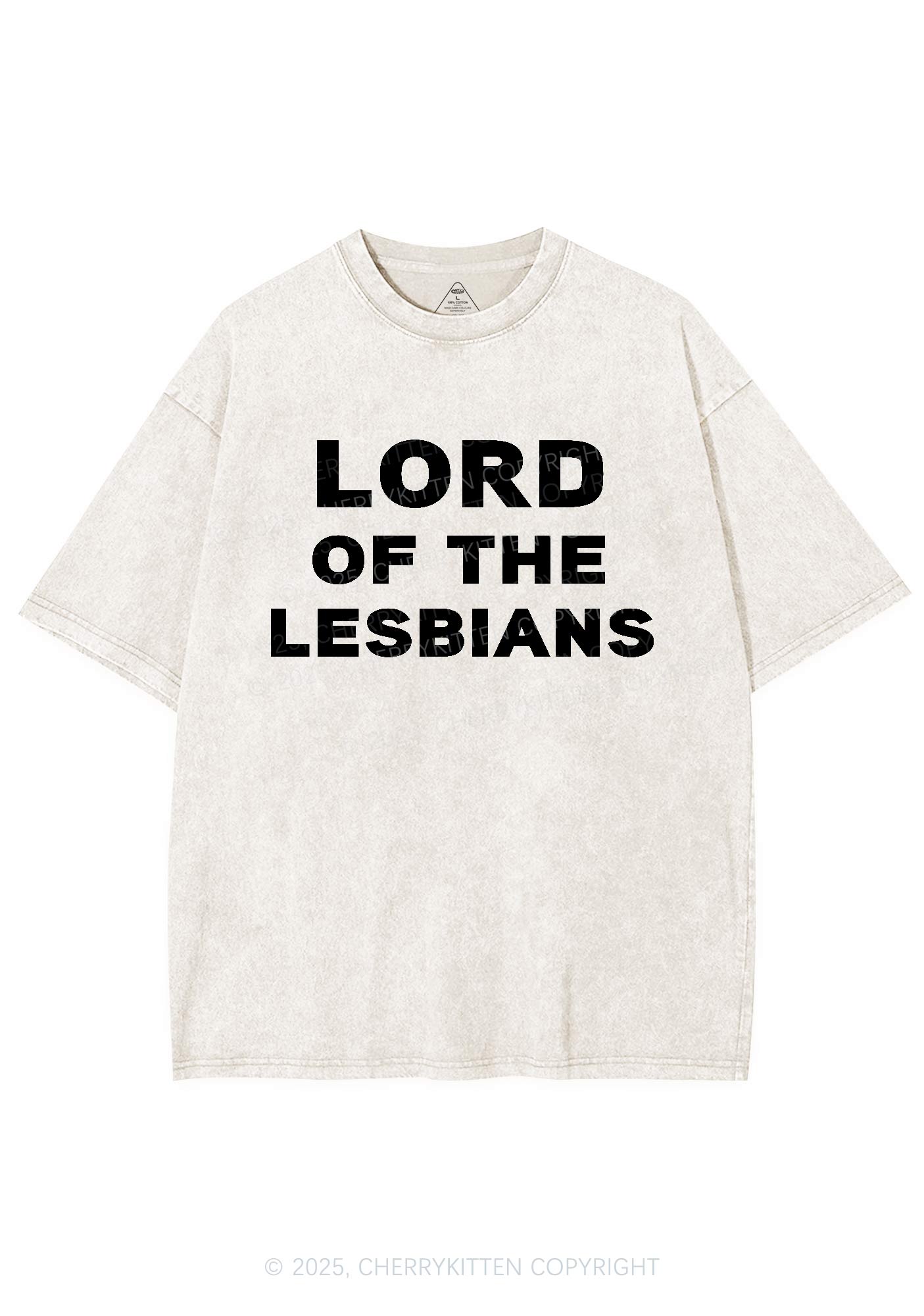 Lord Of The Lesbians Y2K Shirts Washed Tee Cherrykitten