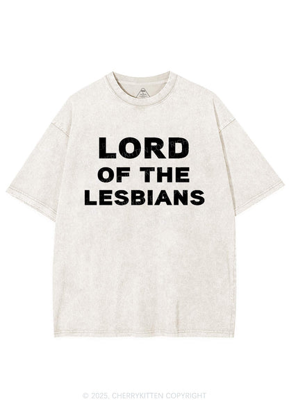 Lord Of The Lesbians Y2K Shirts Washed Tee Cherrykitten