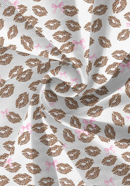 Leopard Lip Print Valentine's Day Y2K Print Mini Layered Skirt Cherrykitten