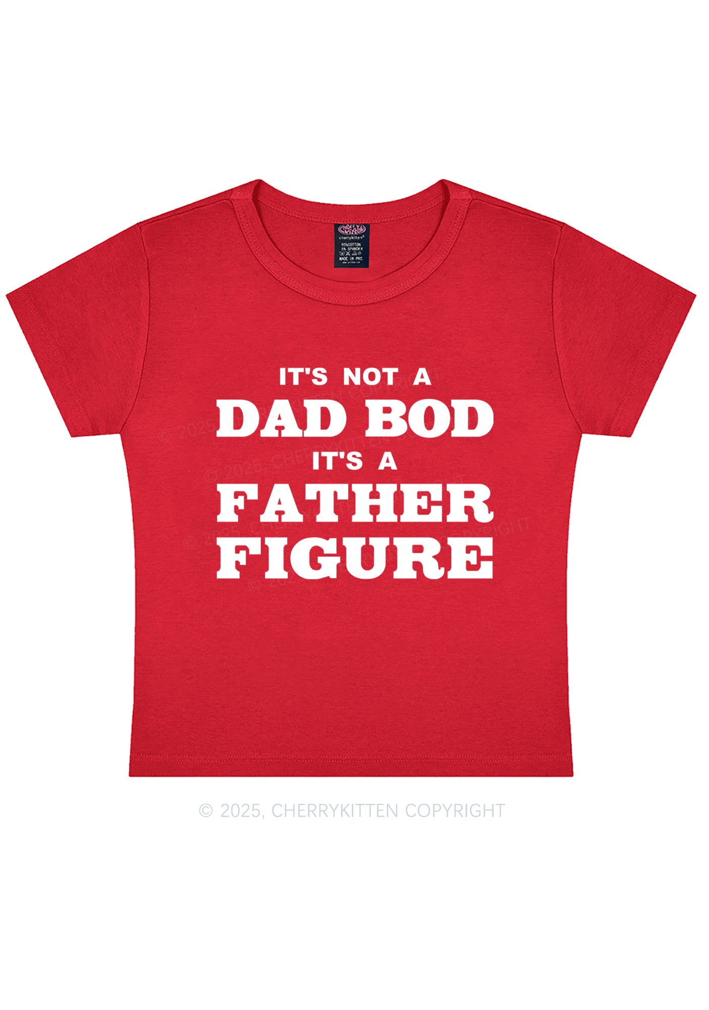 Dad Bod Father Figure Y2K Baby Tee Cherrykitten