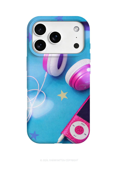 Retro Pink Headphone Y2K Phone Case Cherrykitten