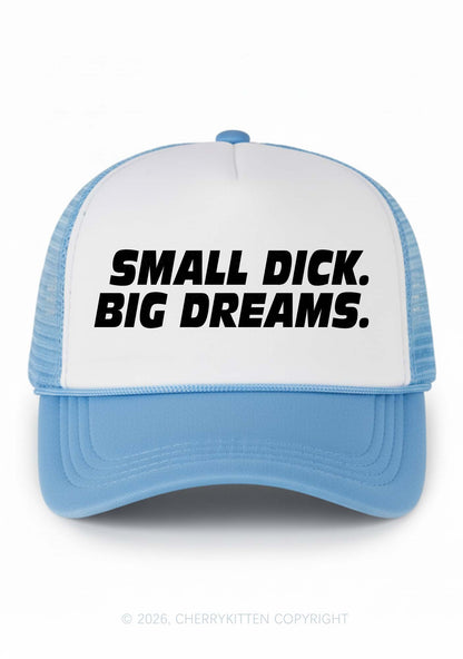 Small Dxxk Big Dreams Y2K Colorblock Trucker Hat Cherrykitten