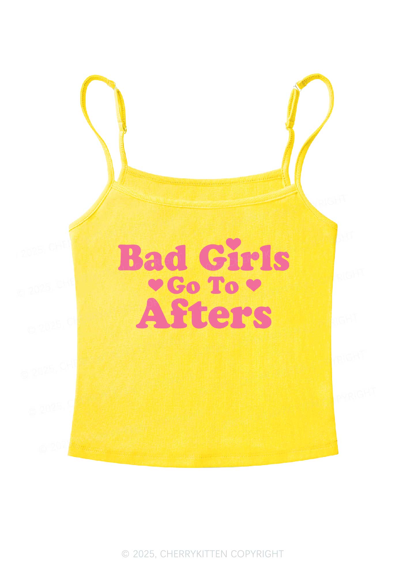Bad Girls Go Afters Y2K Spaghetti Strap Cami Cherrykitten