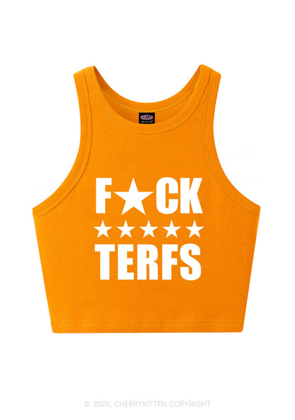 Fxxk Terfs Pride Y2K Crop Tank Top Cherrykitten