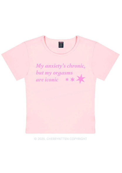 Anxiety Chronic Y2K Baby Tee Cherrykitten