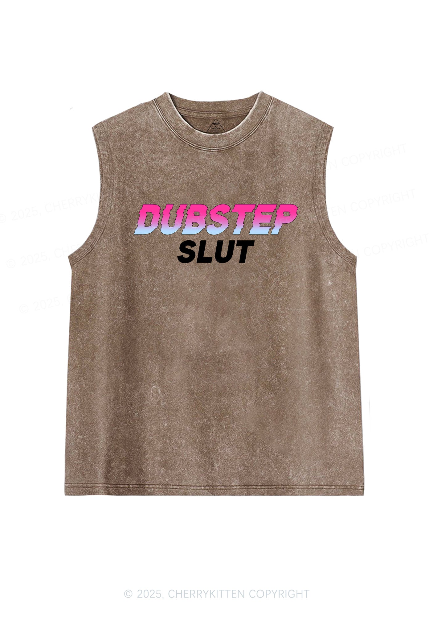 Dubstep Slxt Y2K Washed Muscle Tank Cherrykitten