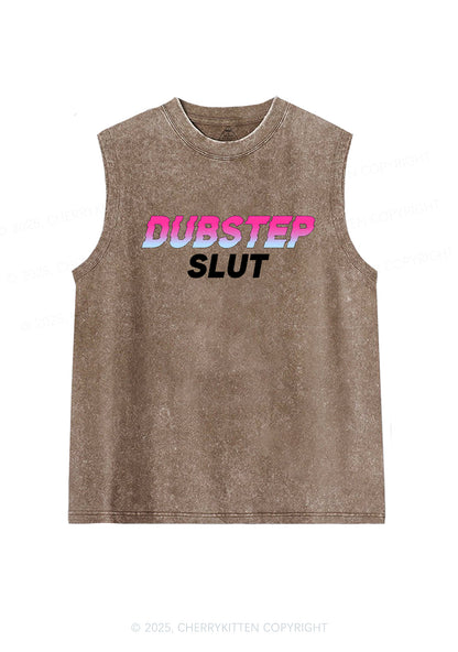 Dubstep Slxt Y2K Washed Muscle Tank Cherrykitten