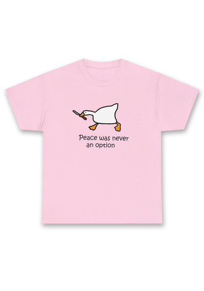 Peace Was Never An Option Chunky Shirt