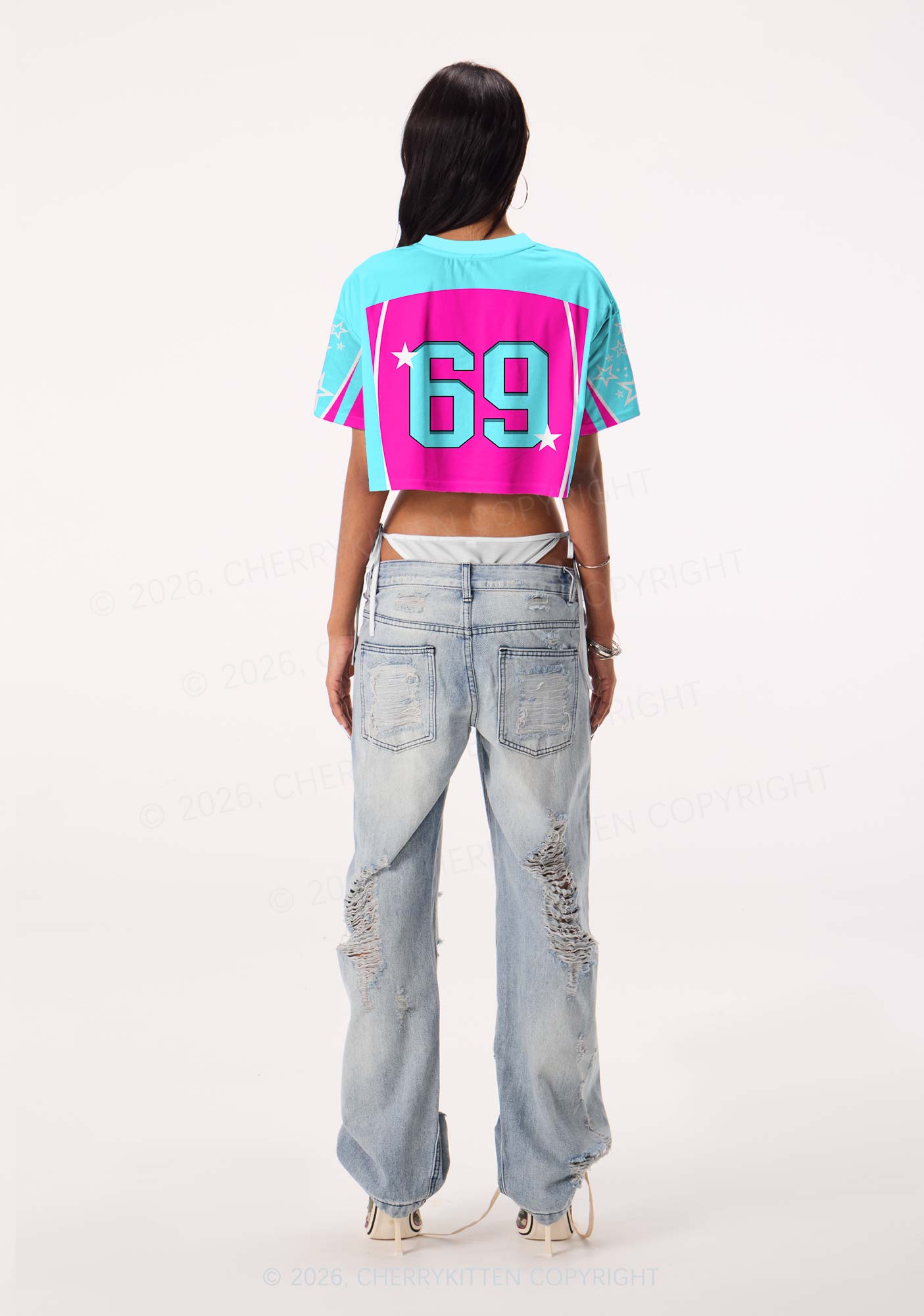 Hot Pink Homophobia Is Gay Pride Y2K Crop Sport Jersey Shirts Cherrykitten