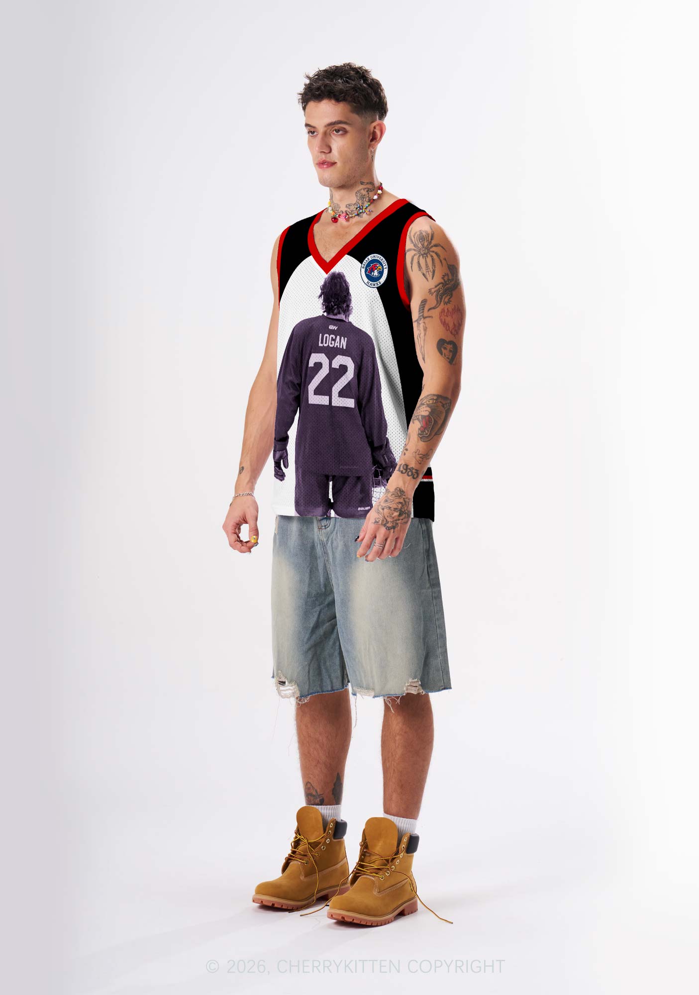 Hockey Player JL Y2K Sport Jersey Tank Cherrykitten