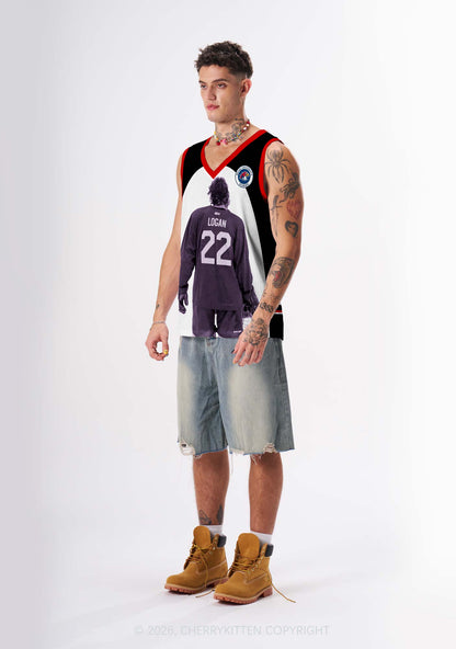 Hockey Player JL Y2K Sport Jersey Tank Cherrykitten