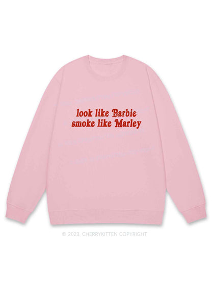 Smoke Like Marley Y2K Sweatshirt Cherrykitten