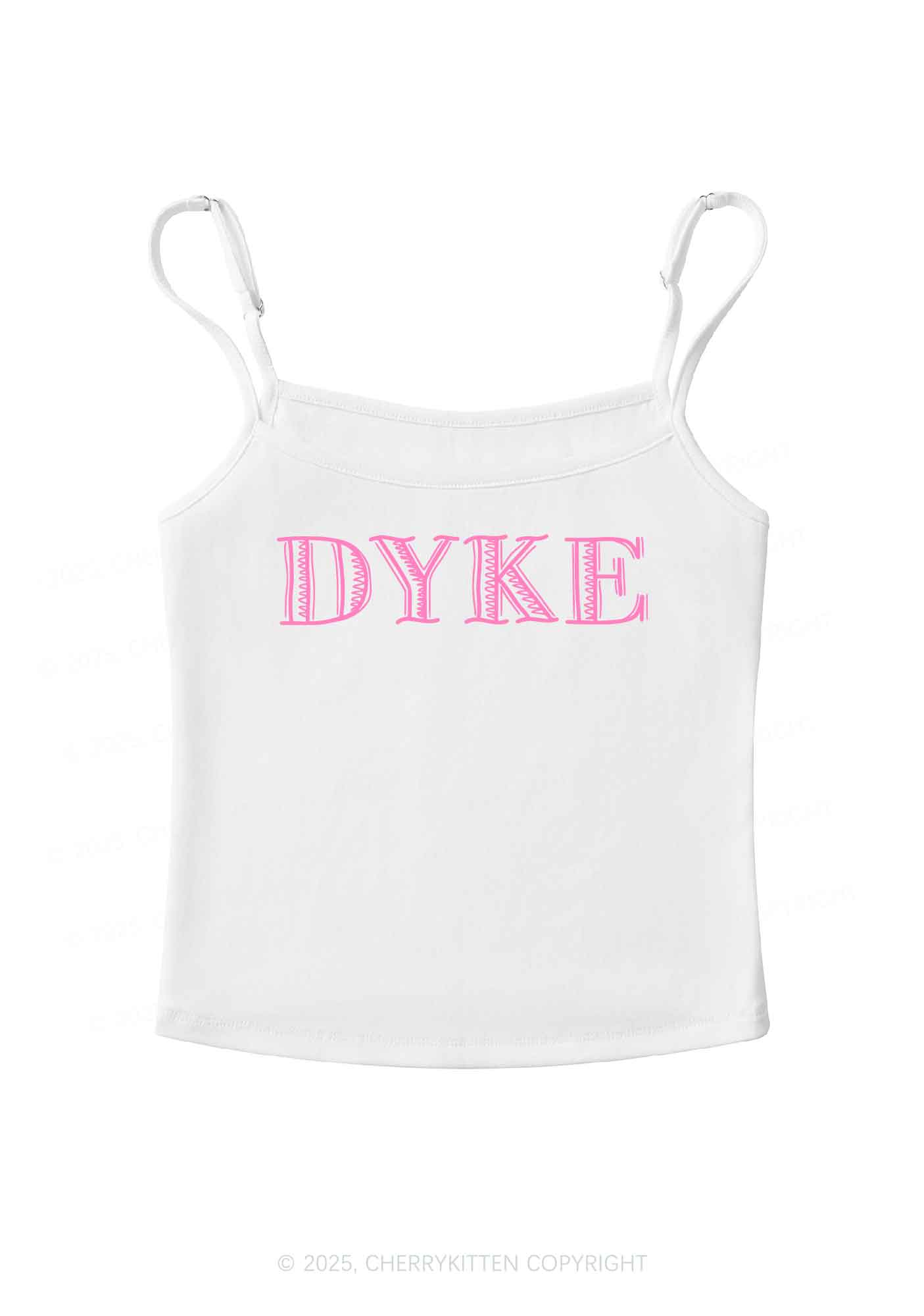 DYKE Pride Y2K Spaghetti Strap Cami Cherrykitten