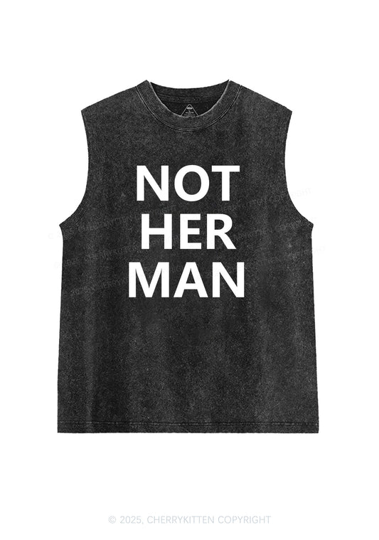 Not Her Man Y2K Washed Muscle Tank Cherrykitten