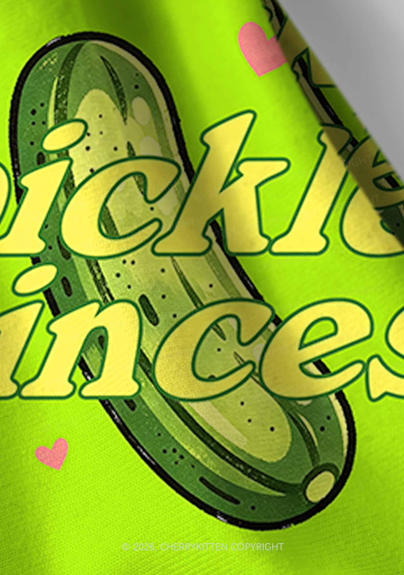 Green Pickle Princess Y2K Print Headband Cherrykitten